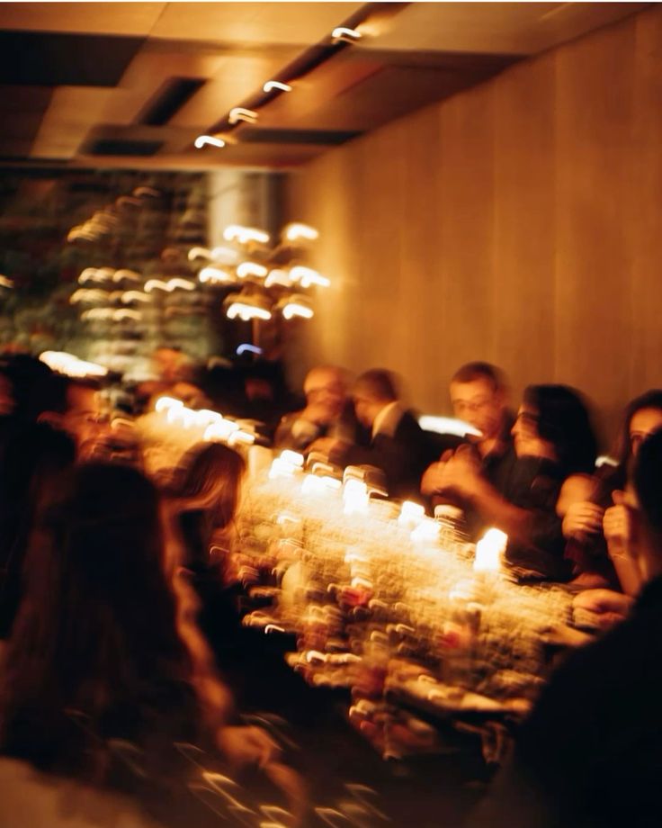 Candlelit group dinner